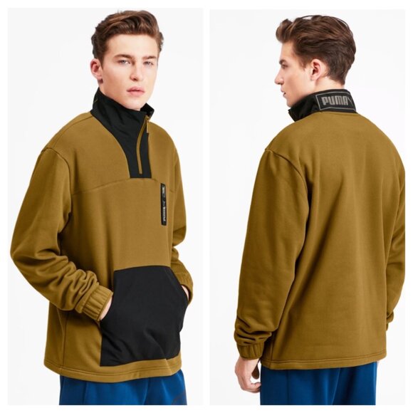 Puma Other - Puma Nu-Tility Quarter zip Pullover Fleece Top Mens Small